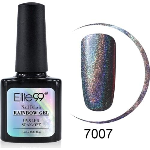 Elite99 10ml Shimmer Rainbow Nail Polish Air Dry Gel Lacquer No Need UV LED Vernis Semi Permanant Nail Art Design Gel Varnish