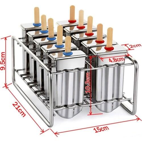 Stainless Steel Popsicle Mold Rack Popsicle Lollipop Mold Homemade Ice Cream Mold