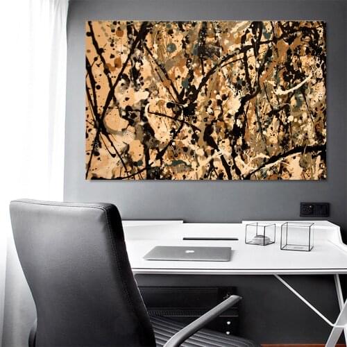 Holover Jackson Pollock"Weddingdress"Canvas Oil Painting Artwork Famous Poster Picture Wall Art Decor Home Room Aesthetic