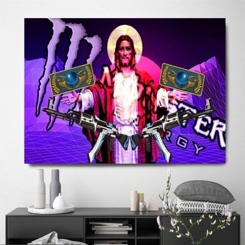 Kalashnikov AK 47 Weapon Canvas Painting Posters And Prints Wall Pictures For Living Room Nordic Decoration Home Decor Tableau