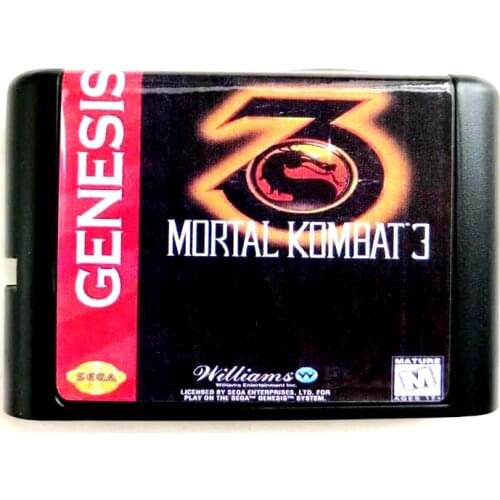 Mortal Kombat 3 16 bit MD Memory Card for Sega Mega Drive 2 for SEGA Genesis Megadrive