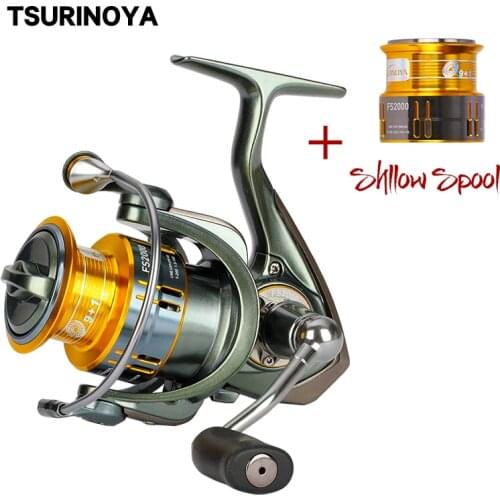 Tsurinoya FS2000 Spinning Reel 10BB/5.2:1 Spare Metal Spool Rock Lure Fishing Reel Carretes Carretilha De Pesca Moulinet Peche