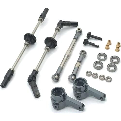 Upgrade Metal Steel Gear Front Rear Bridge Axle Gear Steering Cup Kit for D90 MN99 MN99S MN90 MN96 FJ45 Crawler RC Car Parts