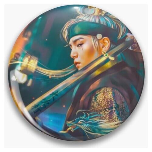 Agust D Daechwita Soft Button Pin Women Decor Badge Funny Clothes Metal Cute Fashion Brooch Cartoon Lapel Pin Collar Creative