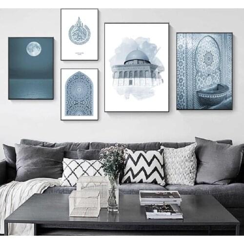 Home Decoration Wall Artwork Canvas Paintings Moon Pictures Hd Prints Modern Poster For Bedroom Nordic Style Modular Framework
