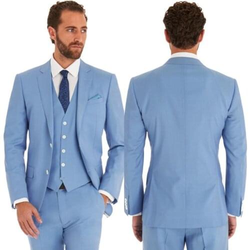 Latest Design Mens Suits Groom Tuxedos Groomsmen Wedding Party Dinner Best Man Suits Blazer (Jacket+Pants+Vest+Tie) NO:833
