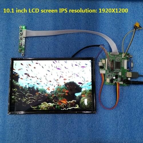 10.1 inch HD IPS1920x1200HDMI 2AV LVDS LCD screen controller board Raspberry Pi display controller panel module