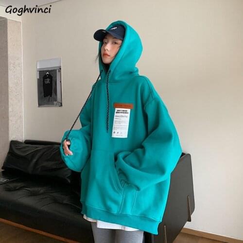 With Hat Hoodies Women Printed Leisure Oversize All-match High Street Harajuku Baggy Hoodie Korean Style Sweatshirts Ulzzang New