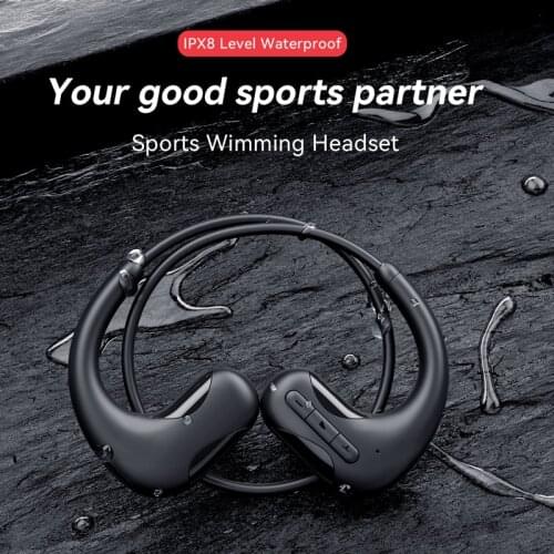 Waterproof Swimming Headphone IPX8 Sports Underwater Headsets With Microphone 8GB MP3 Music Player Earphone for Smartphone S22