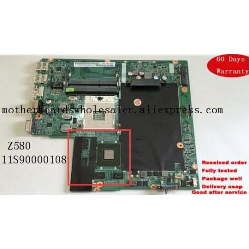 Replacement Laptop Motherboard For Lenovo IdeaPad Z580 31LZ3MB00T0 Laptop Motherboards 11S90000108 LZ3A