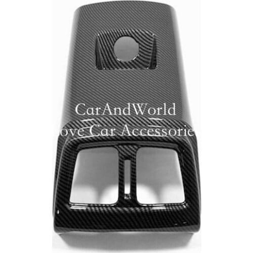 For Hyundai Tucson 2019 Rear Seat Air Condition Outlet Cover Anti kick board USB Charger Interface Protector ABS Car Accessories