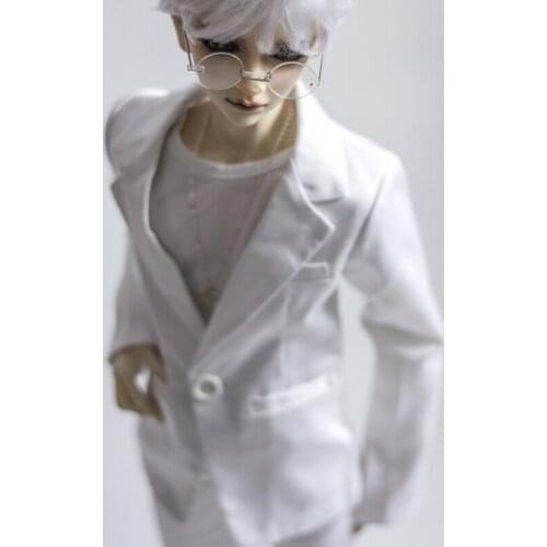 G10-359 1/4 1/3 Uncle SSDF POPO68 SD BJD MSD doll clothes Bat sleeve shirt with black stripes on white