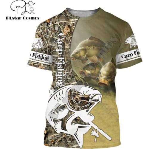 2021 Summer Hipster Men t-shirt Beautiful Carp Fishing 3D Printed Harajuku Short sleeve T shirt Unisex Casual tops TX0174