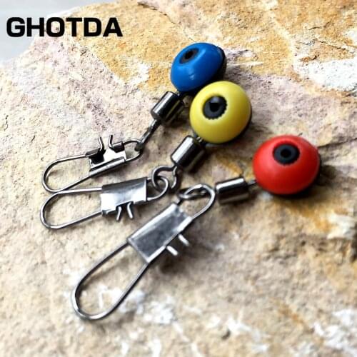 50pcs/lot Fishing Float Bobber Stops Space Beans Connectors Sea Saltwater Tools