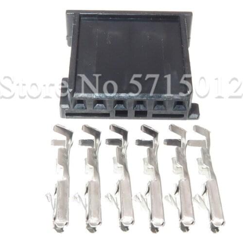 6 Hole 1-1241370-3 Car Tweeter Audio Wire Socket Auto Gateway Connector For BMW