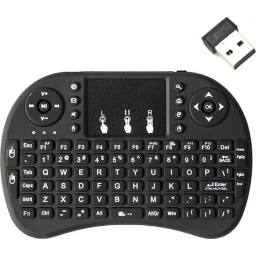 Wechip i8 Russian English Version 2.4GHz Wireless Keyboard Air Mouse With Touchpad Handheld Work With Android TV BOX Mini PC 18