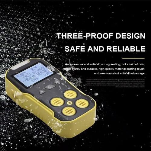 4 in 1 Gas Detector Suit For H2S O2 CO LEL Oxygen Carbon Monoxide Combustible Alarm Screen Air Quality Detector Gas Analysis