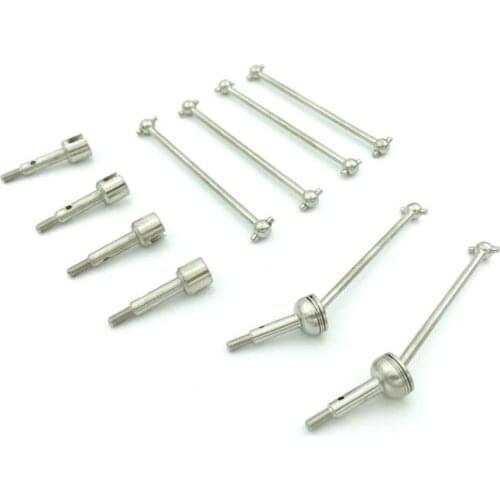 For Wltoys 144001 124019 124018 RC Car Upgrades Parts Metal Universal Drive Shaft CVD Wheel Axle Set Accessories