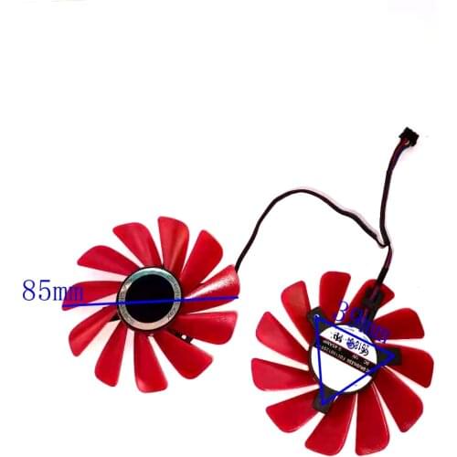 FDC10U12S9-C 4pin 85mm 2pcs/lot for XFX RX-570-RS RX-580-RS RX480 RX470 RX574 RX578 graphics card fan