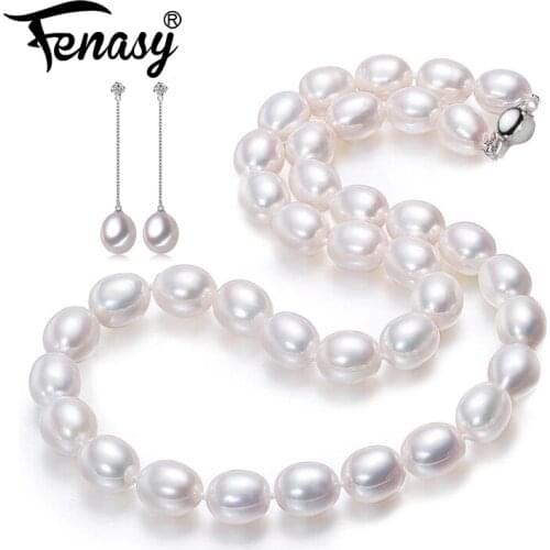 FENASY Pearl Jewelry natural pearl necklace fashion necklaces for women pearl choker necklace wedding fine jewelry