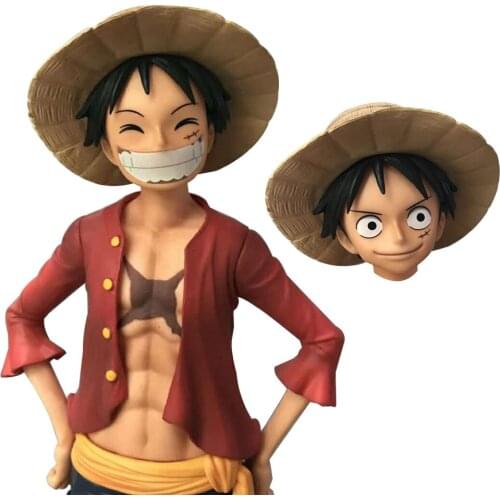 27CM Japanese Anime Happy Luffy Model Figure Action Toys For Girl Boy Car Ornaments Doll Souvenir Adult Kids Decor Xmas Box Gift
