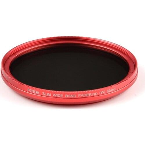 Fotga 40.5 43 46 49 52 55 58 62 67 72 77 82 mm slim fader ND filter adjustable variable neutral density ND2 to ND400 for camera