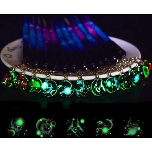 Creative Luminous Pen 12 Constellation Zodiac Sign Horoscope Astrology Gel Pen for School Writing Kawaii Pens Stationery Gifts