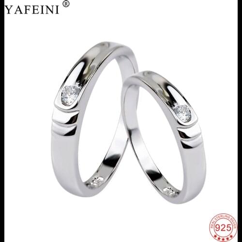 925 Sterling Silver Fashion Wedding Band Ring Classic Women Men Engagement Couple Rings Jewelry Accessory