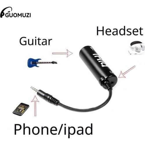 Guitar Interface Converter Guitar Link Cable Adapter For Phone IPad Guitar Pedal Effects Tuner Link Line Guitar Accessaries