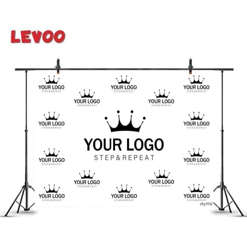 LEVOO Custom Logo Backdrop Personalized Step And Repeat Party Banner Background Photography For Photo Studio Poster Dropshipping