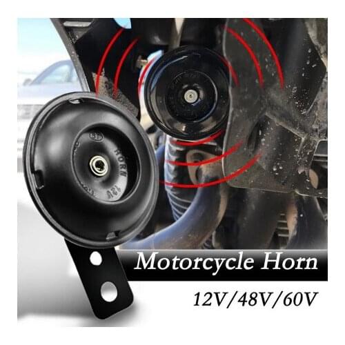 Motorcycle universal electric horn12V, 1.5A, 105dB waterproof round horn, moped for YAMAHA motorcycle