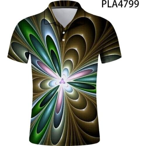 2020 New Polo Homme Summer Short Sleeve Men Shirts Streetwear 3D Printed Colorful Laser Fashion Hombre Camisas De Polo Cool Tops