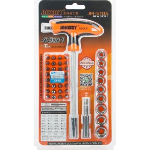 JAKEMY Professional Multi-functional DIY Repair Tool Screwdriver Set Wrench Combine Automobile Motorcycle Maintenance