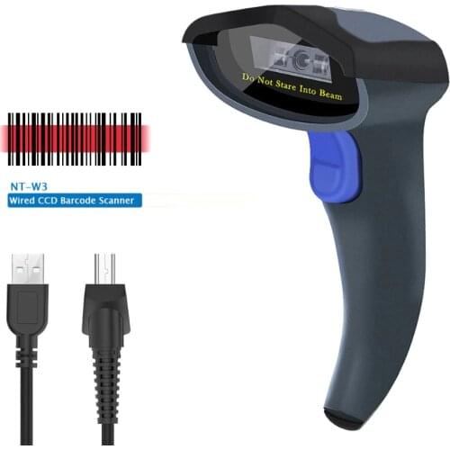 NETUM W3 Wired CCD Barcode Reader AND W8-X Bluetooth Wireless 2D/QR Barcode Scanner Scan PDF417 Data Matrix