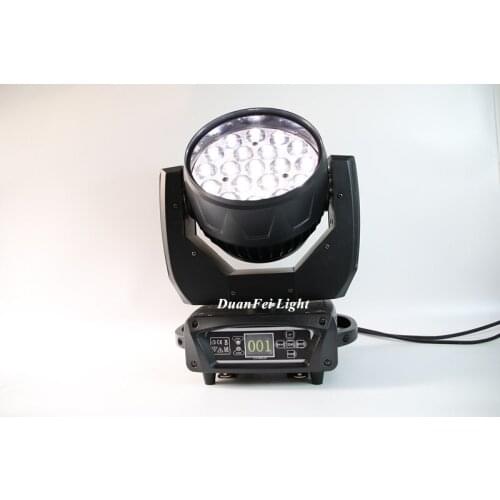 4pieces auto dj dmx lyre wash led moving head rgbw 19x15w ring moving head zoom led beam stage washer lighting