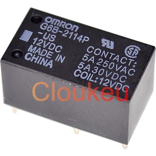Relay G6B-2114P-US-5VDC 12VDC 24VDC 5A 6pin