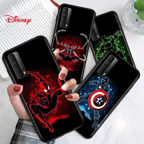 Silicone Cover Marvel Art Superhero For Huawei Y9S Y6S Y8S Y9A Y7A Y8P Y7P Y5P Y6P Y7 Y6 Y5 Pro Prime 2020 2019 Phone Case