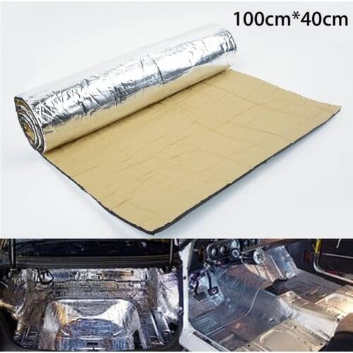100x40cm 5mm Car Truck Firewall Heat Sound Deadener Noise Insulation Mat Car Heat Sound Thermal Proofing Pad