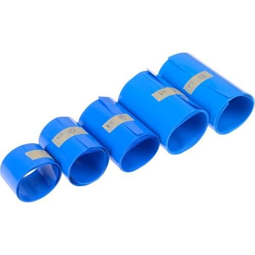 PVC Shrinkable Film Tape30-85mm 18650 Lithium Battery Heat Shrink Tube Tubing Li-ion Wrap Cover Skin Sleeves Accessories
