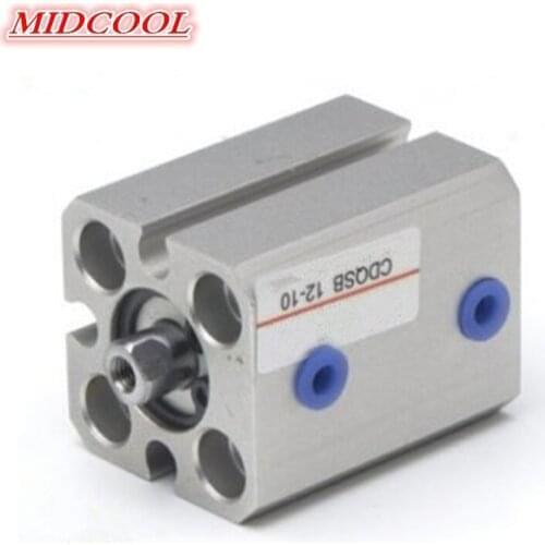 Air cylinder CQS CDQS CQSB12 CDQSB12 bore 12mm stroke 5/10/15/20/25/30/35/40/45/50/75/100/125/150/175/200mm