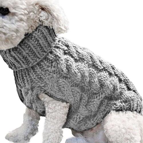1Pcs Winter Dog Sweater Small Dog Clothes Puppy Sweater For Pet Dog Knitting Crochet Cloth Christmas Dog Sweater Decoration