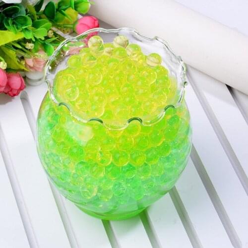 10 packs of 10,000 PCS colored water baby soaked in water, become big beads, absorbent beads, crystal mud, plant decoration