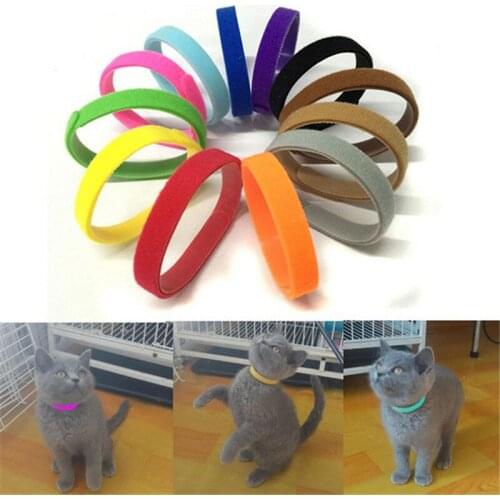 12pcs 20/35CM Whelping Puppy Kitten ID Collars Bands Adjustable Identity Recognition Collar for Pet Dog Cat Product MA872992