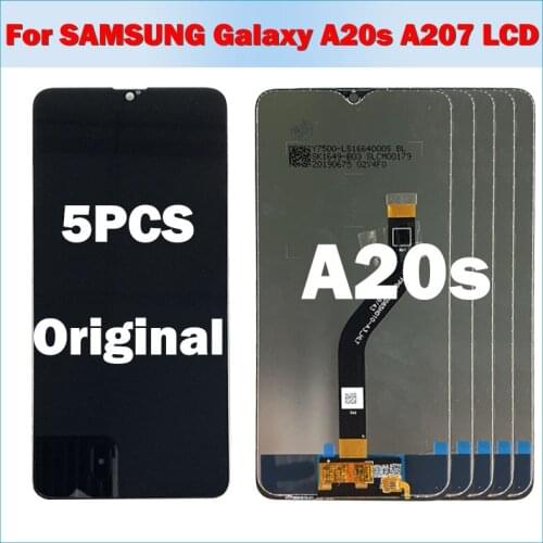 5PCS Original A20S LCD For SAMSUNG Galaxy A20s A207 A2070 LCD Display Screen Digitizer Assembly Repacement Parts For A20S