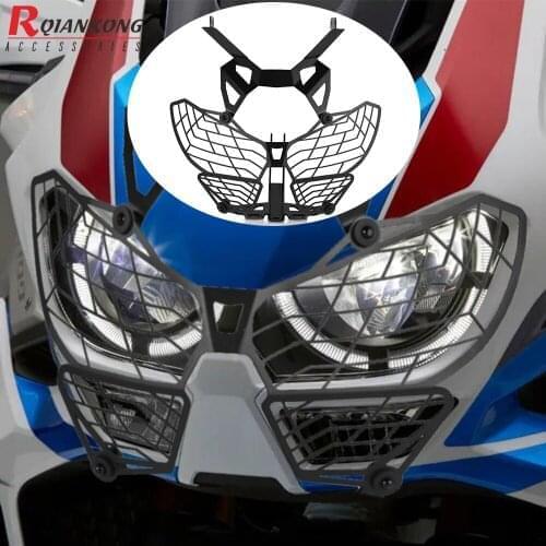 For HONDA CRF1100L AFRICA TWIN ADVENTURE SPORTS 2019 2020 2021 Motorcycle Accessories CNC Headlight Grille Protector Guard Cover