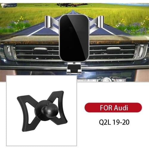 Durability Car Mobile Phone Holder GPS Support Accessories Smartphone Air Vent Stand Clip Mount For Audi Q2L 19 20 Auto Interior