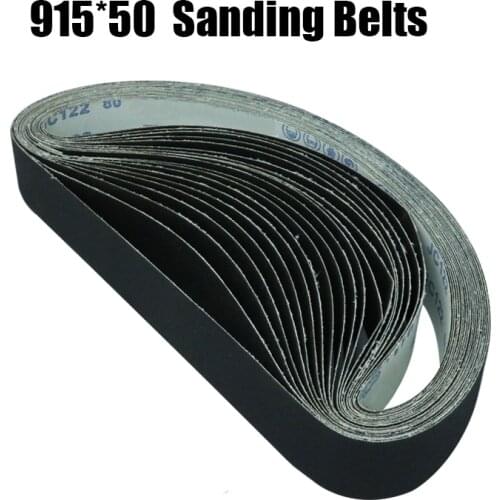 5 pieces 915*50mm Sanding Belts P60 - P600 Abrasive Sanding Screen Band for Wood Soft Metal Grinding Polishing