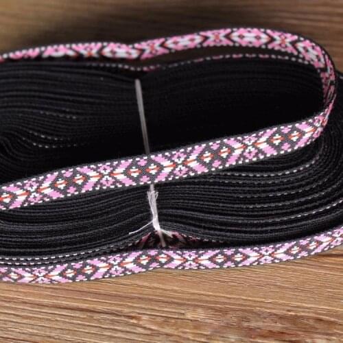Embroidery ethnic jacquard webbing woven tape lace ribbon trim 1.2cm tribal boho DIY garment bag gift accessory native zakka sew