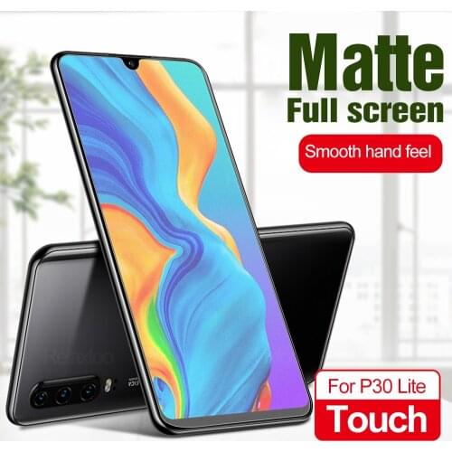 Anti-fingerprint Matte Frosted Tempered Glass For huawei p30 lite p20 pro light Screen Protector Film huawe hauwei p30lite p 30
