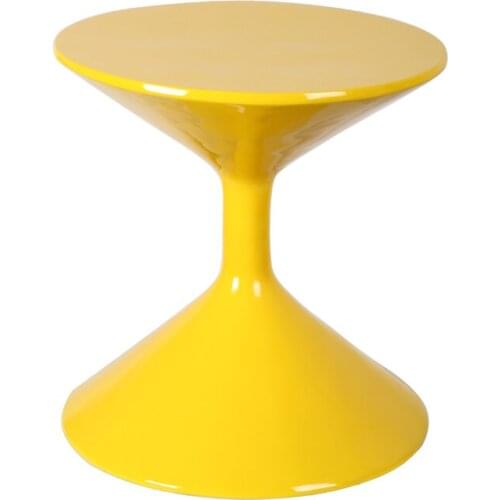 Fashion Modern Minimalist Coffee Table Nordic Creative Side Hourglass Personalized Tea Metal Round